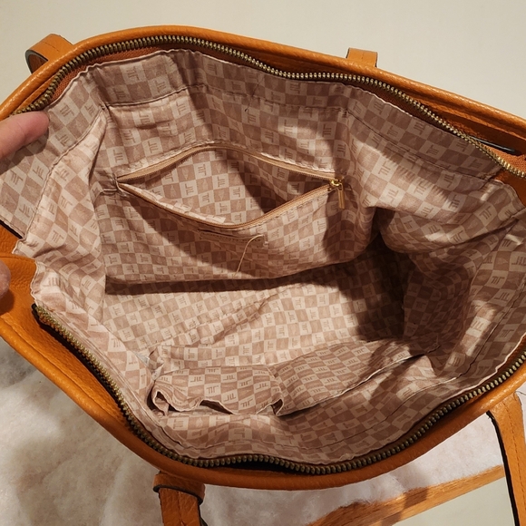 London Fog Alisa Jute Straw Tote Handbag - Picture 13 of 14